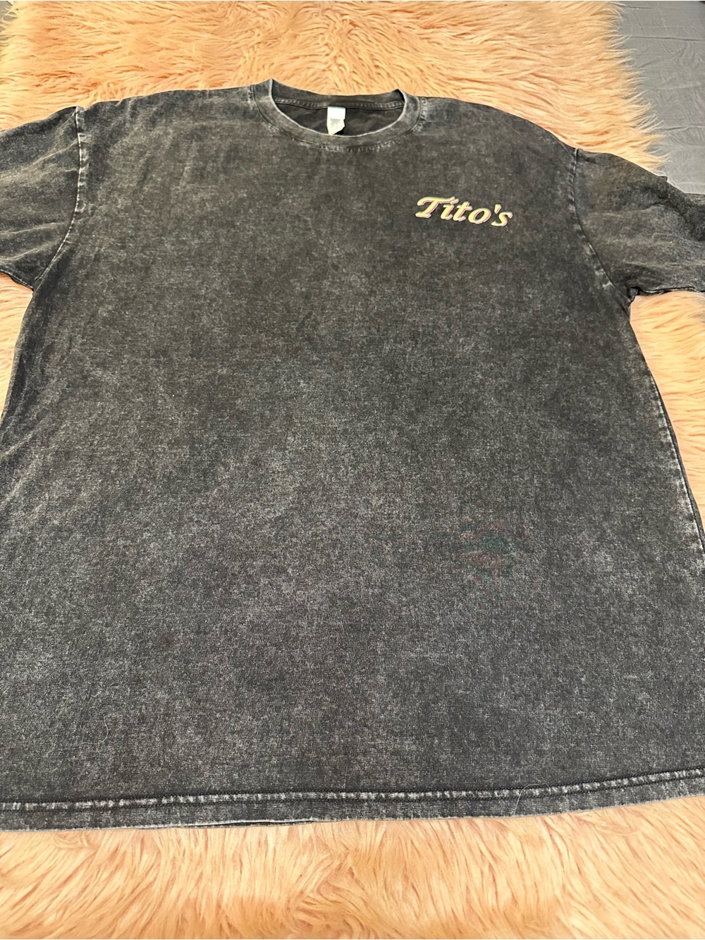Black Mineral-Wash Short Sleeve Tee Show Me Your Titos